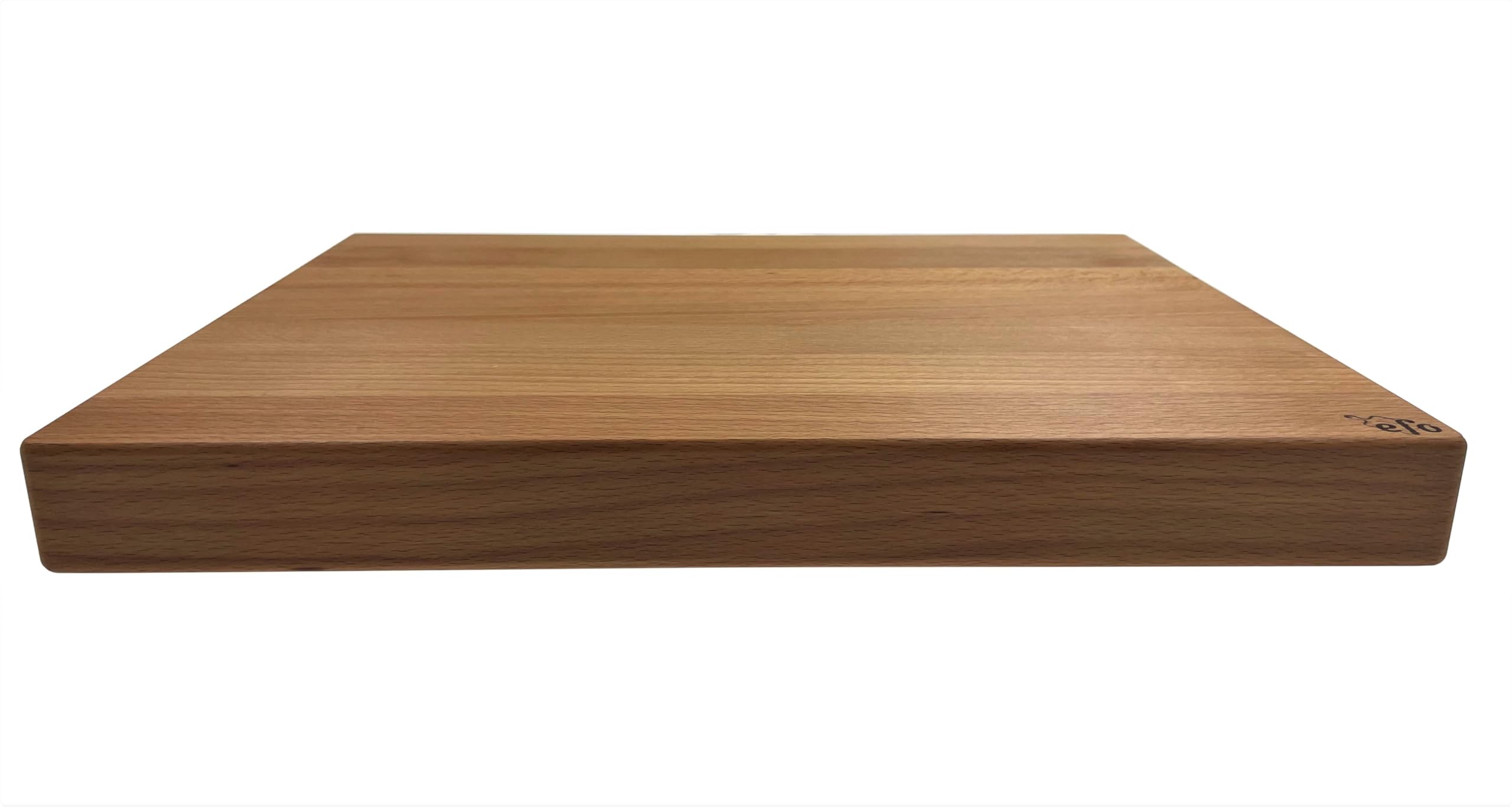 efo Bloque de Cortar Grande de Madera, Tabla Resistente para Servir y Tallar, Ideal para Pan, Carne, Pescado y Verduras, 50 x 35 x 4 cm
