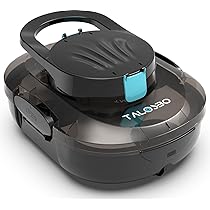 TALOSBO Pleco S1 Robot Piscina Senza Fili, Doppio Motore, Aspirapolvere Automatico per Piscina Che Dura 80 Minuti, per Piscine Fuori Terra