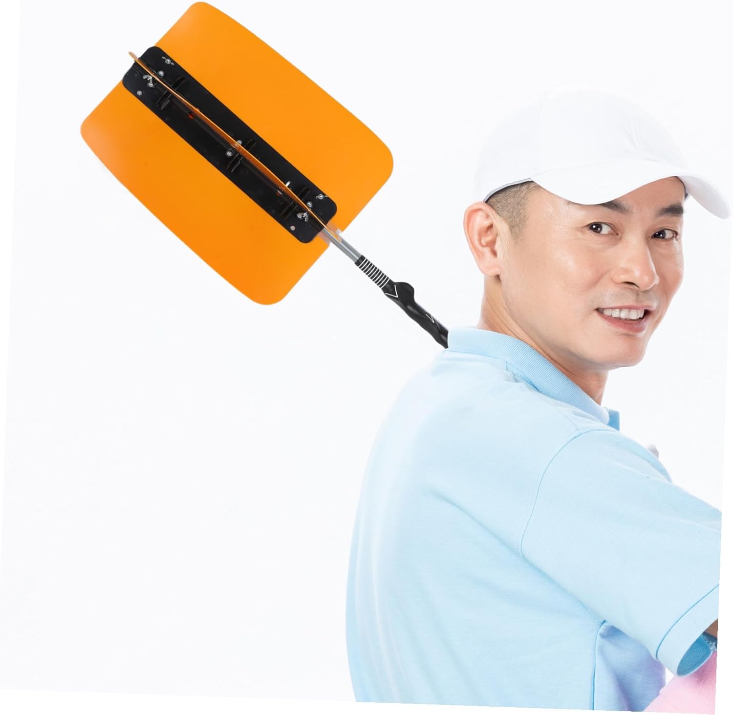 Portable Golf Swing Trainer with Multi-Level Wind Resistance Realistic Fan Practice Aid for Indoor Outdoor Use Technique Power and Stability