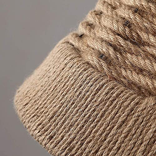 Suspension corde de chanvre pour éclairage de table à manger