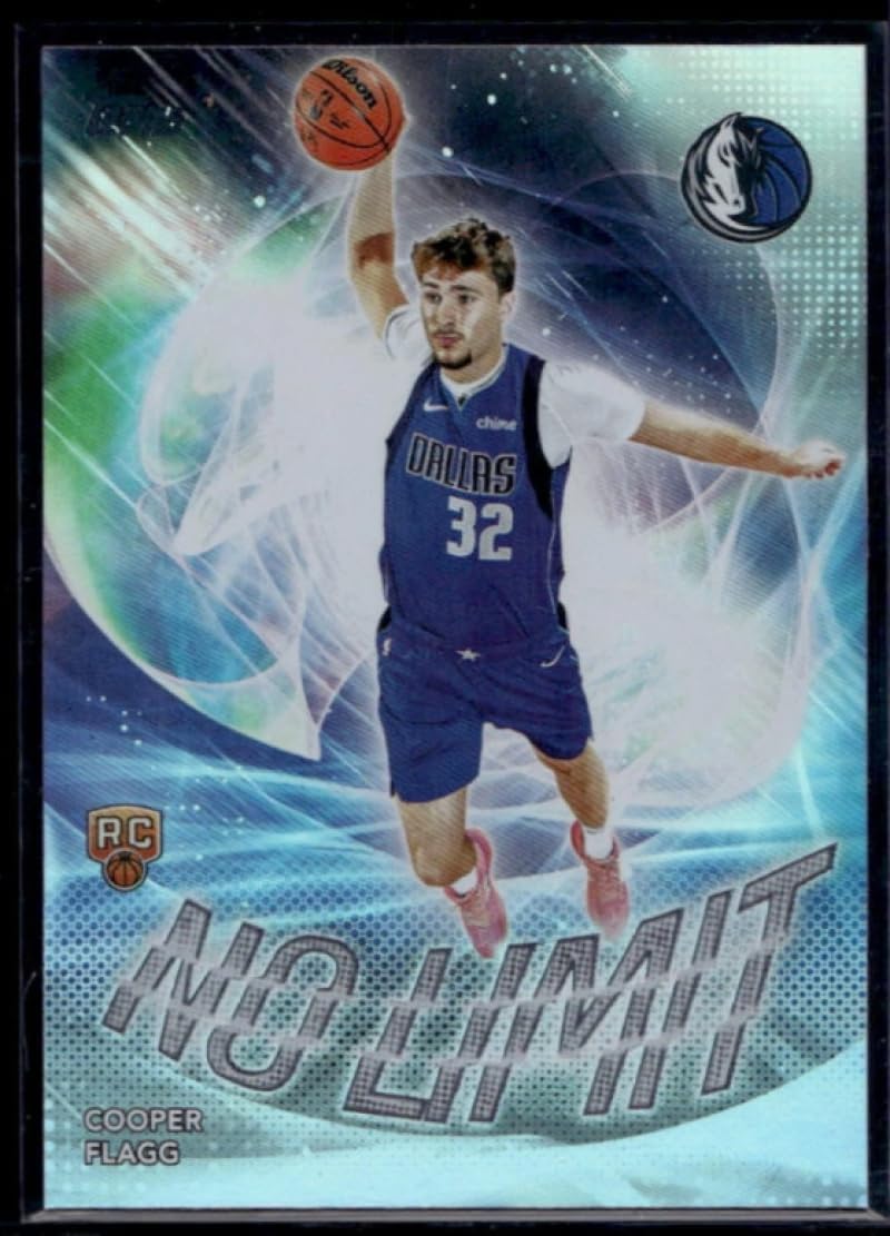 Basketball Trading Card 2025-26 Topps No Limit Rainbow #NL-1 Cooper Flagg EX++ Excellent++ RC Rookie Mavericks