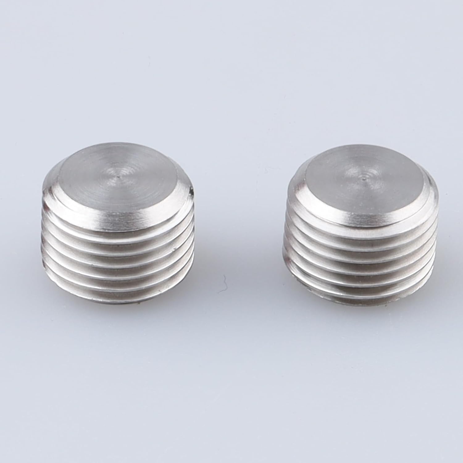 AC PERFORMANCE 1/8" BSPT Male Pipe Plug Allen Head Socket Fitting, Stainless Steel, Pack of 2