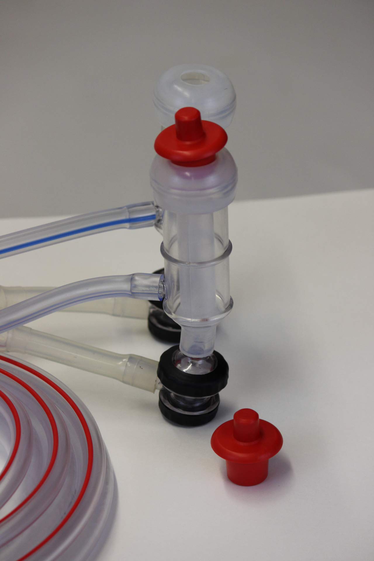 Goat Assembly Silicone Liners, Clear Shells Milk and Pulsator Hose with Plugs by Melasty