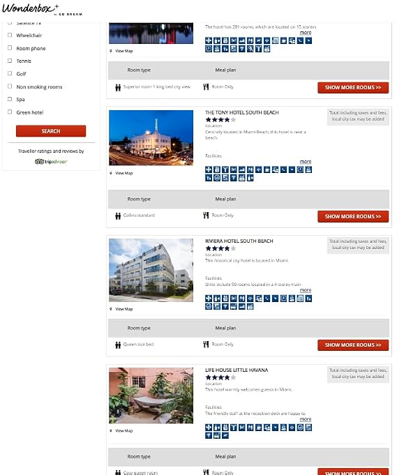 Wonderbox - Experience Gift - 2 Days in Miami 1 Hotel Night for 2 People