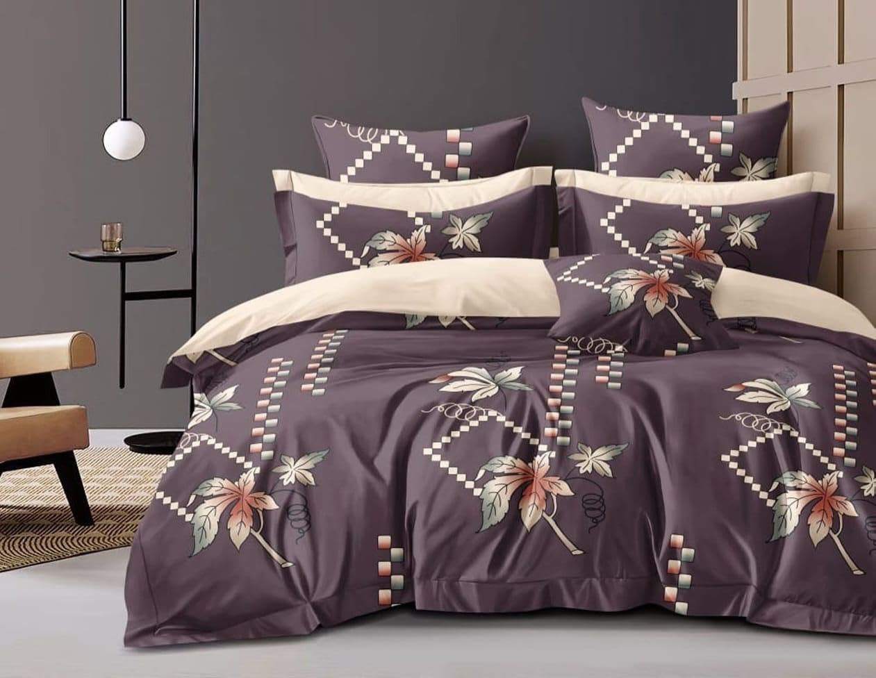 Luxurious Glace Cotton Duvet Cover, Comforter Cover, Rajai Cover, Blanket Cover,Quilt Cover King Size 90"x100" inches (Size 90X100) Inches Set of 1 DVT-AX 64-image-45