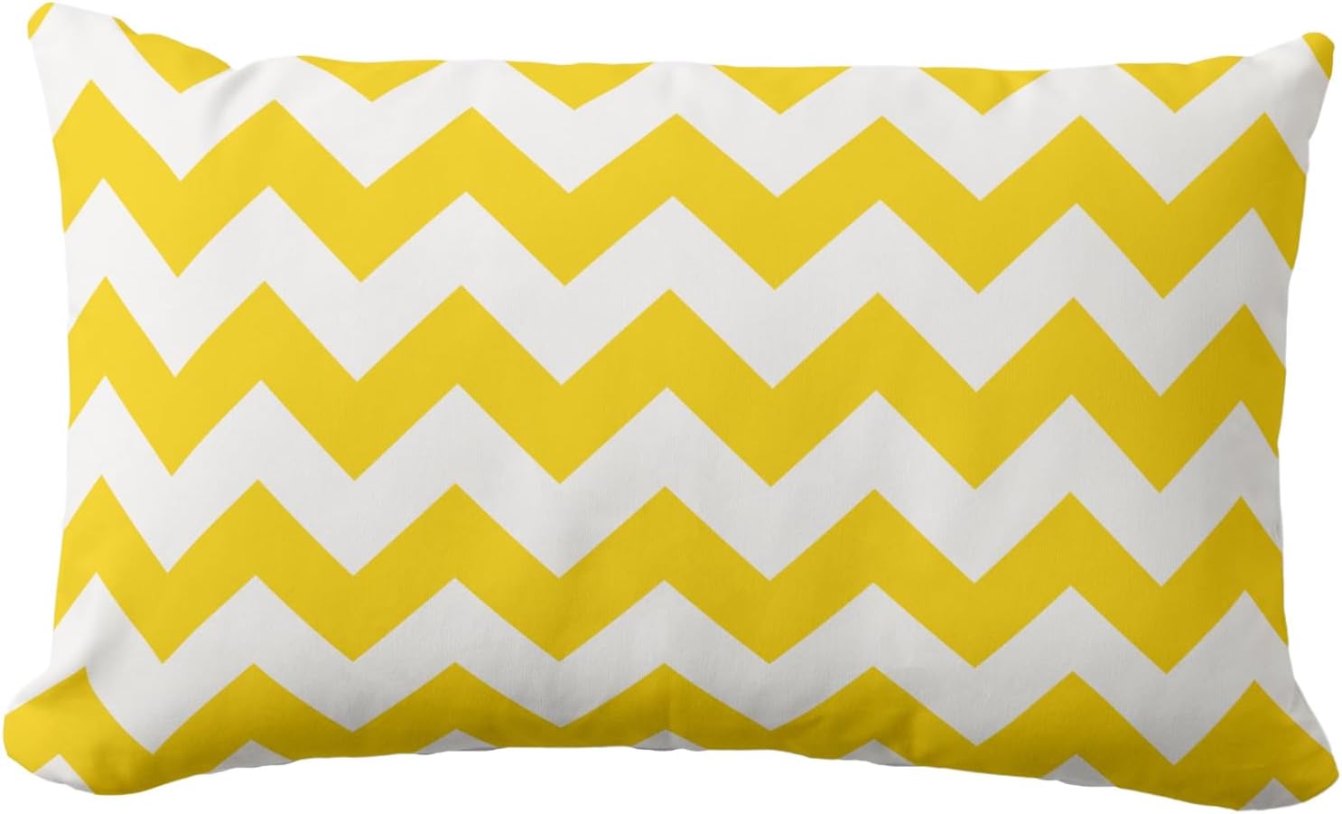 Yellow and White Chevron Pillow Covers 16x24inch Modern Decorative Throw Pillow Covers Lumbar Cushion Case for Home Sofa Couch Decoration