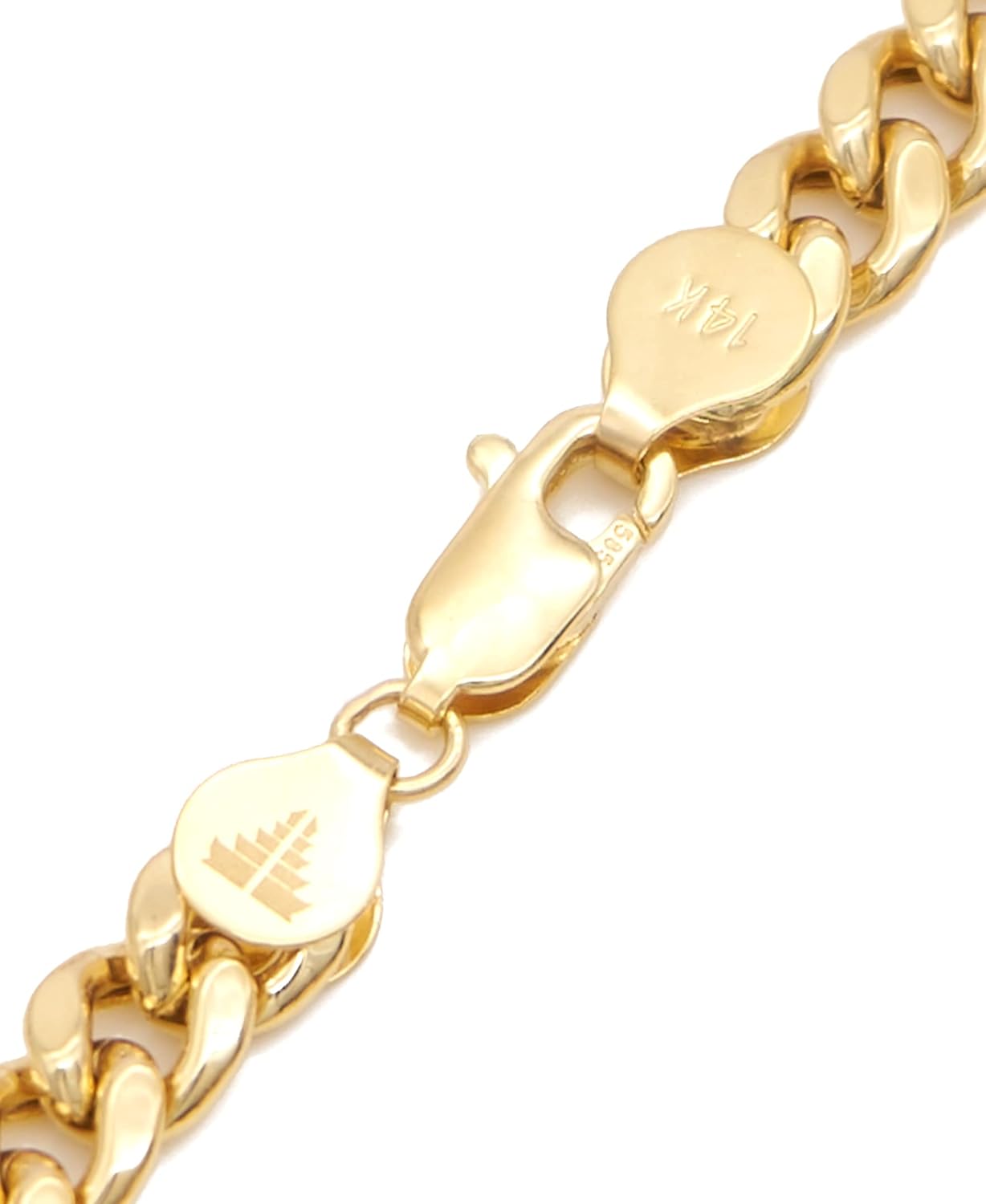 DEVATA 14K Gold Curb Miami Cuban Hollow Chain 3mm 6mm Bracelet Necklace Men Women: Clothing, Shoes & Jewelry
