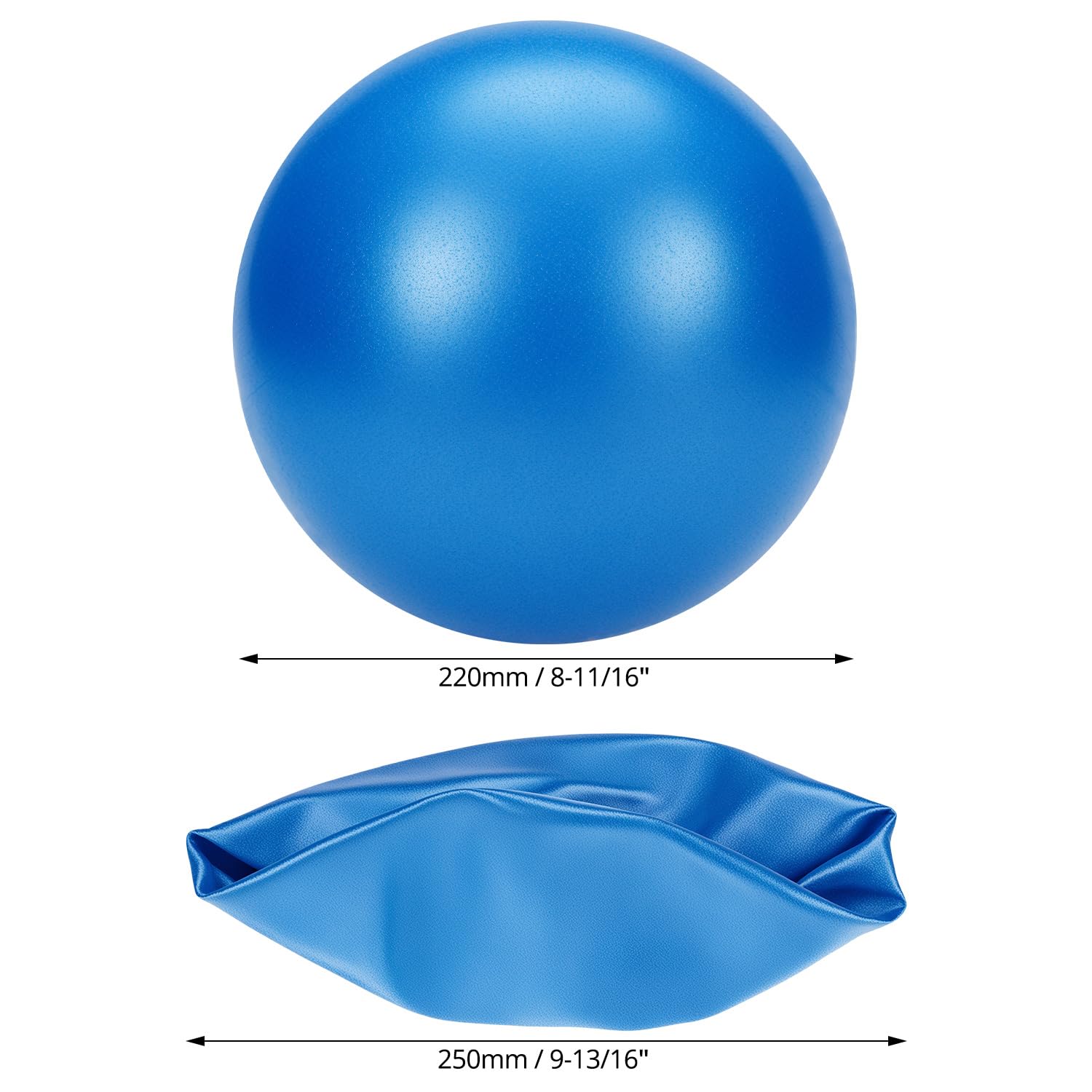 Ballon Pilates QWORK 25 cm Anti-Dérapant Gymnastique Yoga