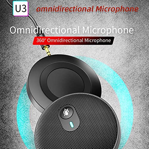 USB Omni-directionele condensatormicrofoon voor videoconferentie Online leren Sound Pick-up met AUX 3.5MM Type-C kabel… - Image 4