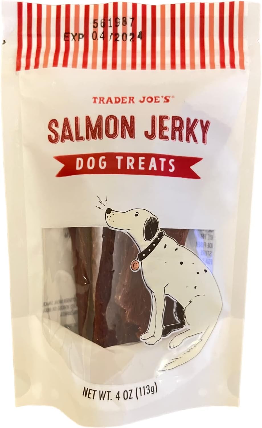 Trader Joe's Salmon Jerky Dog Treats, 4 oz (Pack of 1