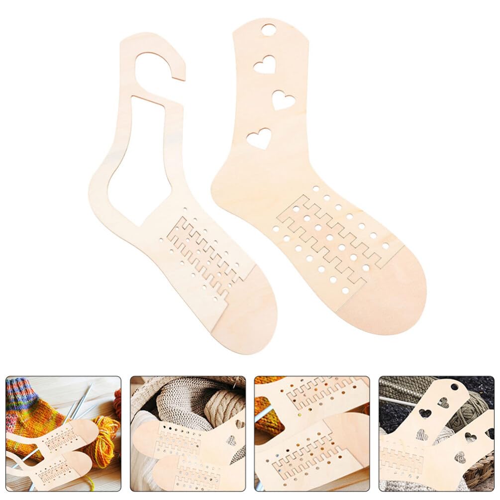 Lot De 4 Planches à Chaussettes En Bois EXCEART - Bloqueurs Pour Tricot, Crochet Et Présentation De Chaussettes
