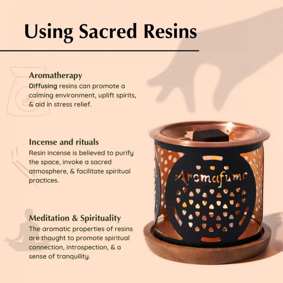 Juego de regalo de ladrillos de incienso sin humo y quemador de arco iris, 6 aromas, Aromafume