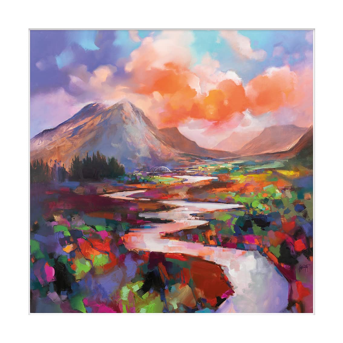 Scott Naismith  Etive Flow Framed Art Print by  43cm x 43cm , BrandAlley