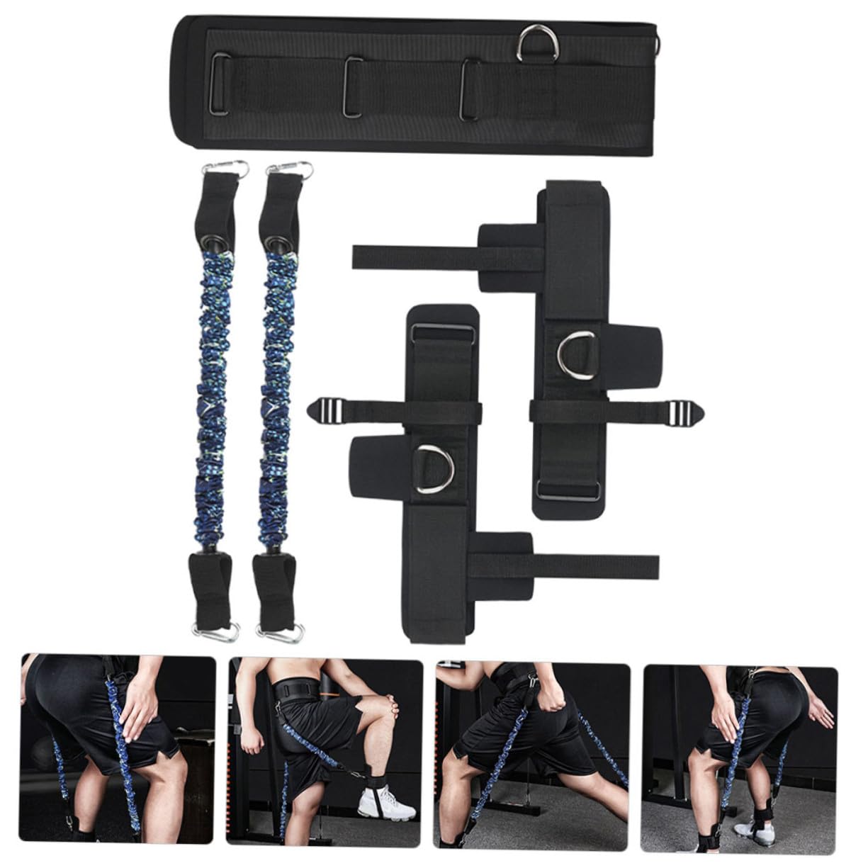 Toddmomy Banda de Resistencia para Tobillos Kit de Bandas Resistentes para Fitness Herramienta para Entrenar la Fuerza Piernas Casa de Salto Reutilizables para Ejercicios Interiores