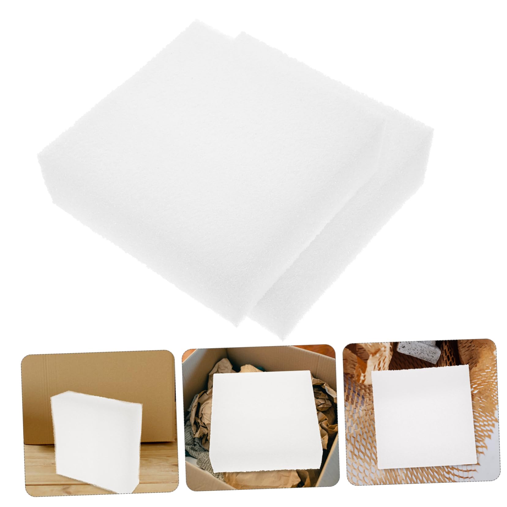 ERINGOGO 4 Pack Foam Board Liners Sticky Expandable Foam Inserts No Odor White Pearl Cotton for Safe Packing and Shipping
