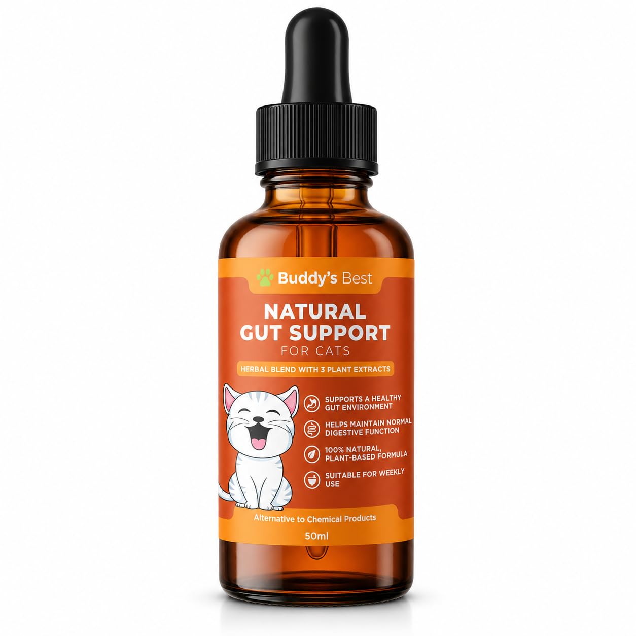 BUDDY'S BEST Desparasitante Natural para Gatos