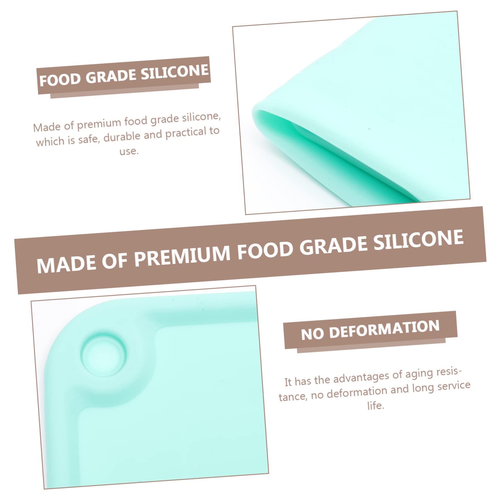 ULTECHNOVO Tappetino in Silicone Per Impastare Tappetino Resistente All Usura Per Riutilizzabile Antiscivolo Accessorio Multifunzione Facile Da Pulire e Per Alimenti