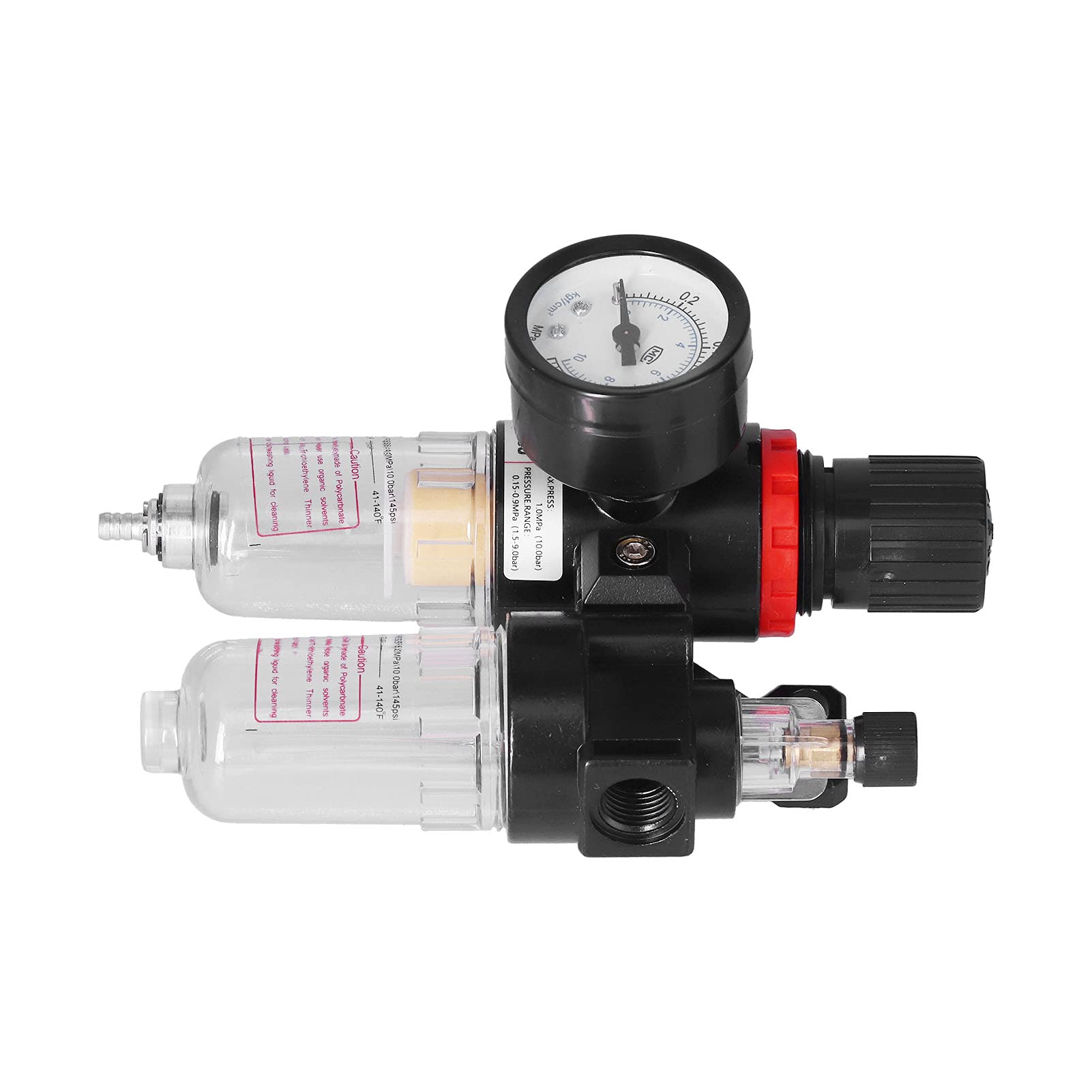 Filtre à Pression D'Air, Régulateur de Pression de Filtre à Air PT 1/4 Pouce, Compresseur D'outil Pneumatique AFC2000, Régulateurs de Filtres Combinés à Air comprimé et