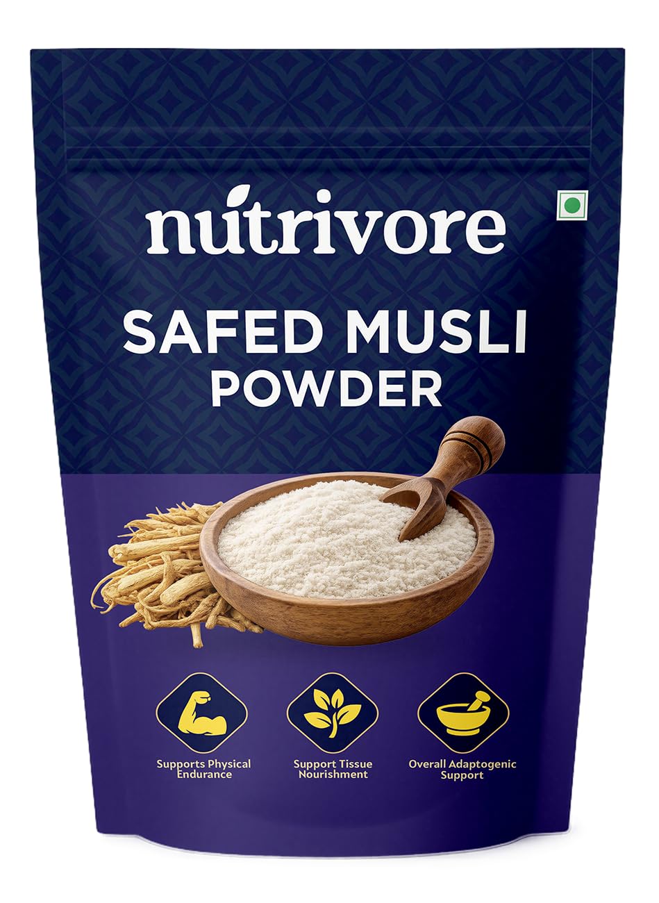 Akarkara, Ashwagandha, Safed Musli, Shatavari, Gokhru, Kaunch Beej Powder Pack of 6, 50g Each — Amazon image 4