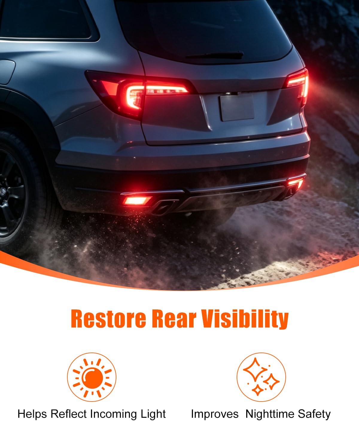 Rear Bumper Reflector Fit for Honda Pilot 2019-2022