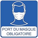 Stickers covid-19 wearing the mask compulsory - 40 x 40 cm