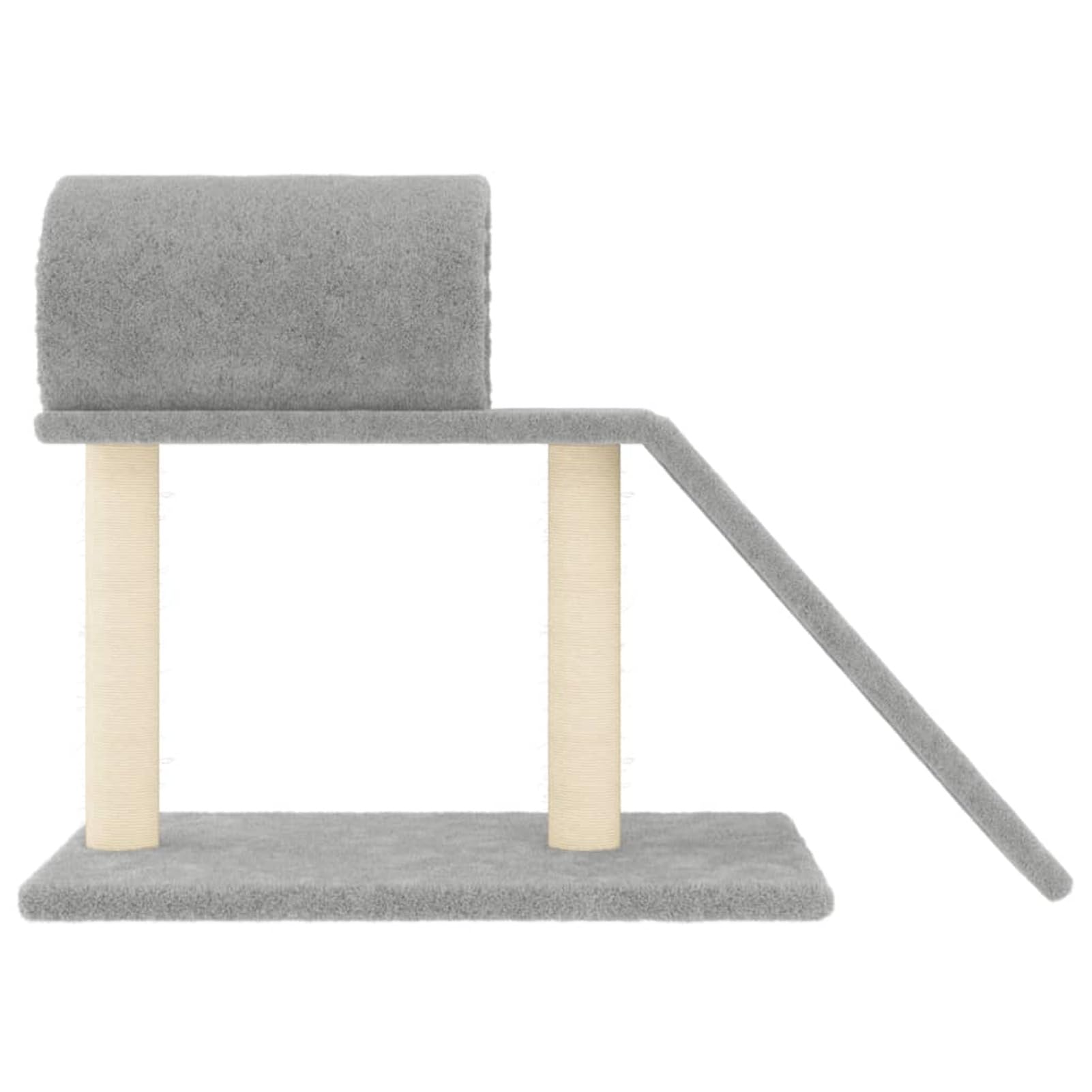 Rascador para gatos con túnel y Escalera Gris Claro 55,5 cm, JUDYY Rascador Gato, Arbol Rascador para Gatos, Gatos Accesorios, Torre Gatos, Arranhador para Gatos, Casa para Gatos