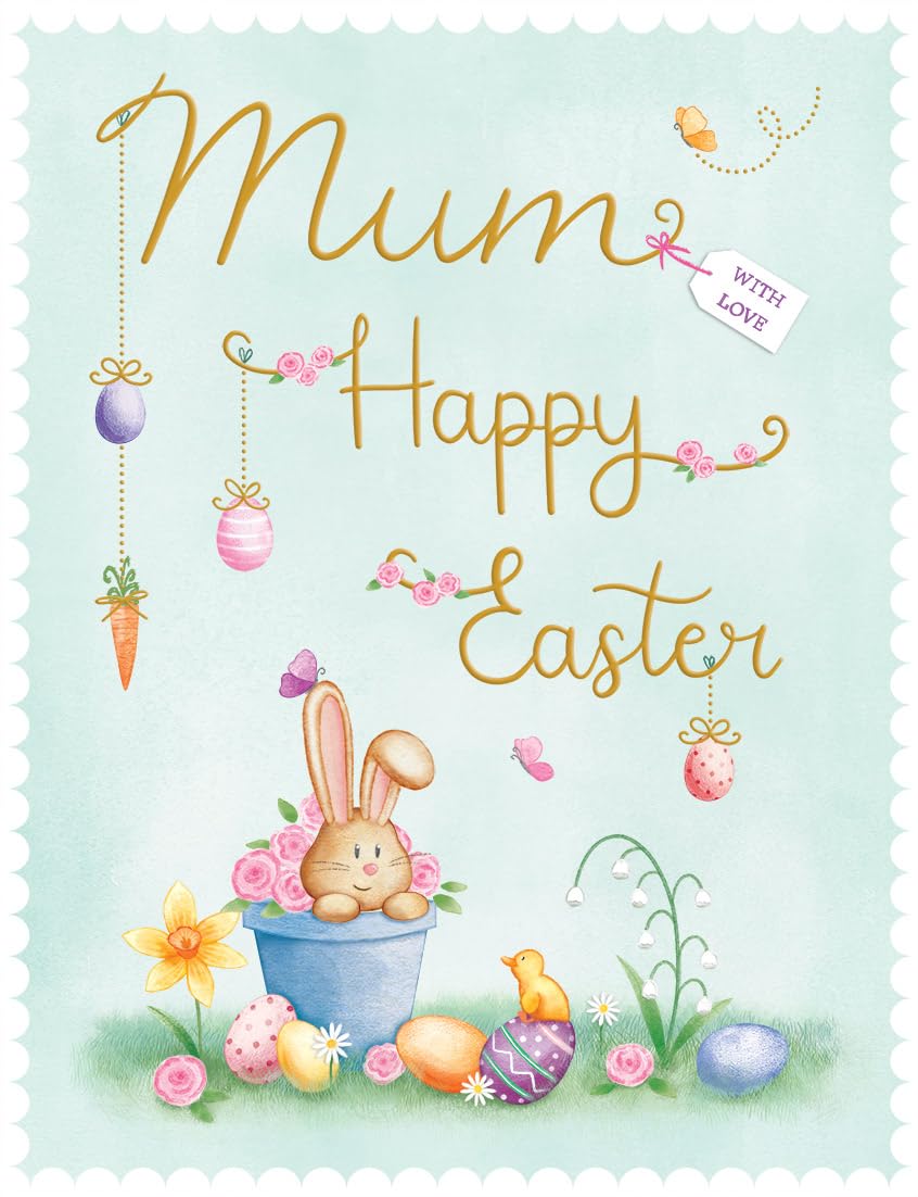 Piccadilly Greetings Easter Card Mum - 8 x 6 inches