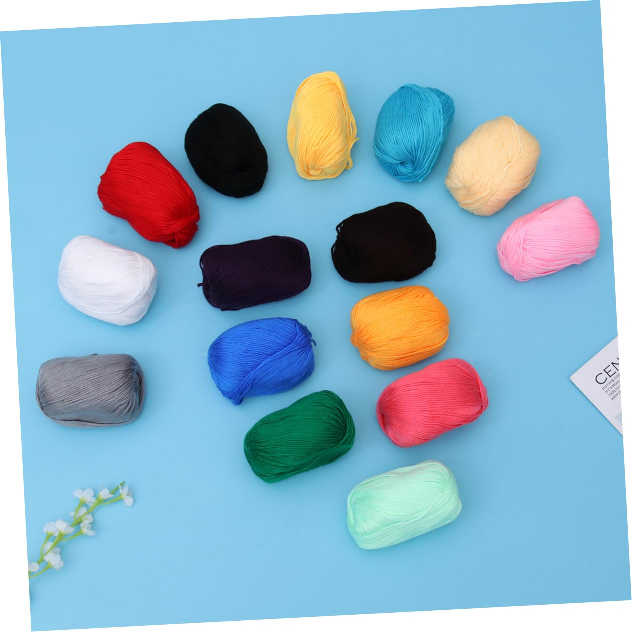 Hilo de Lana, 30 Piezas Kit de Inicio de Fieltro con Aguja Tops de Punto Proyectos de Tejer con Hilo de Lana Fieltro con Aguja Suministros for Tejer Lana acrílica Tejer