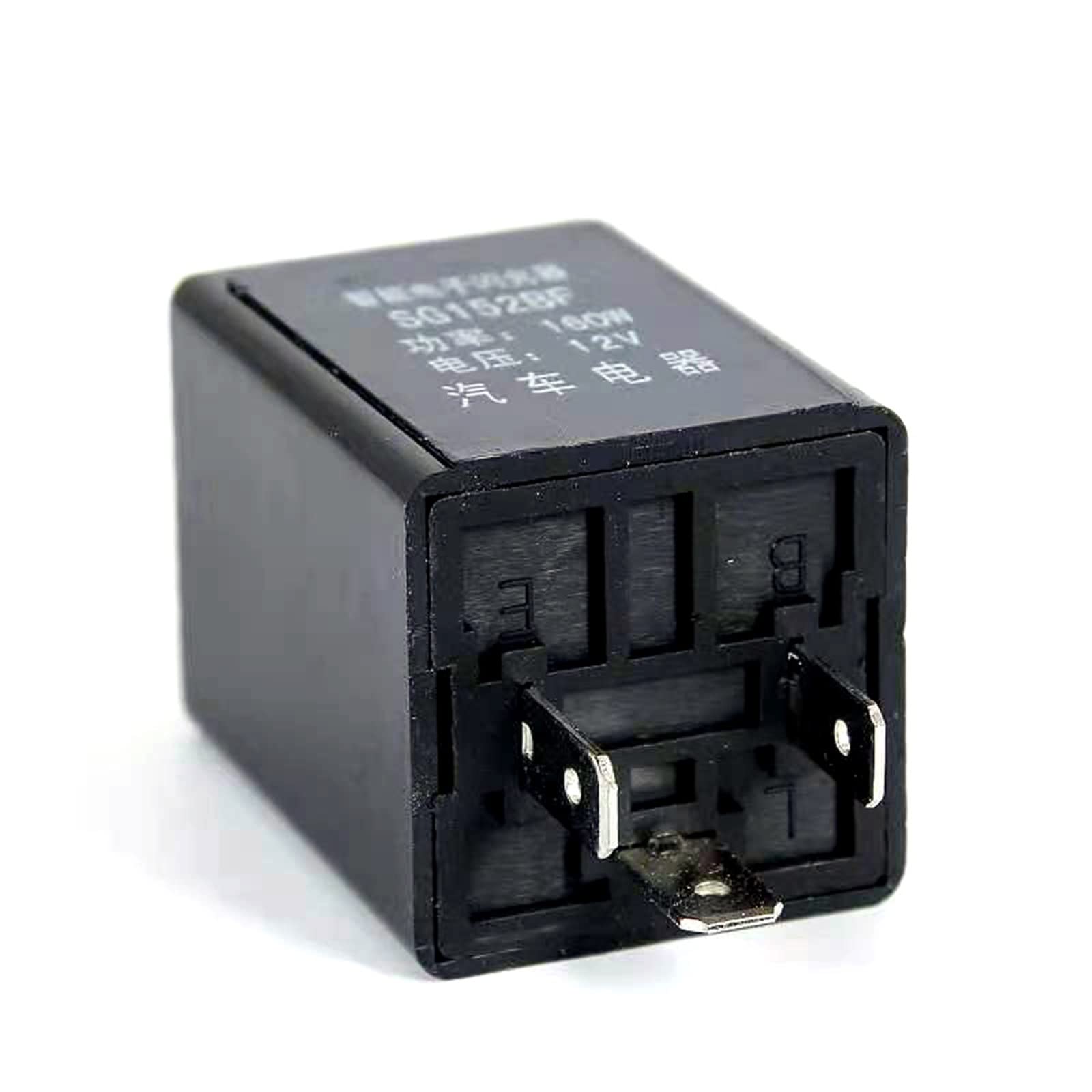 AQHYEBNSR Black 3 Pins Indicator Car Motorcycle 12V LED Relay Fix Blinker Flasher