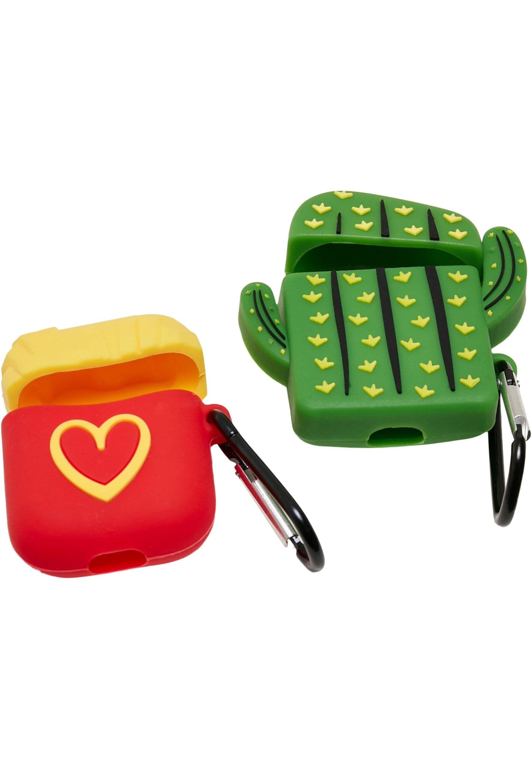 Urban Classics Popart earphone case, pack of 2, green/yellow, one size