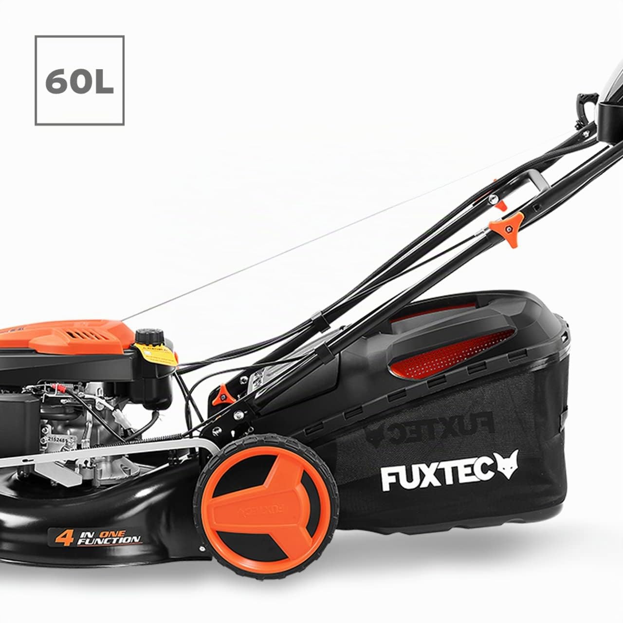Tagliaerba a benzina con avviamento elettrico e trazione regolabile FX-RM5196eS-PRO FUXTEC tosaerba a scoppio semovente e mulching