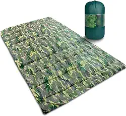 Camping,Colchonete Casal,Costurado à MãO com Polipropileno e Uma Variedade de Fibras,Completo Com Bolsa de Armazenamento,Adequado para Acampar, Pescar, Fazer Caminhadas e Outras Atividades
