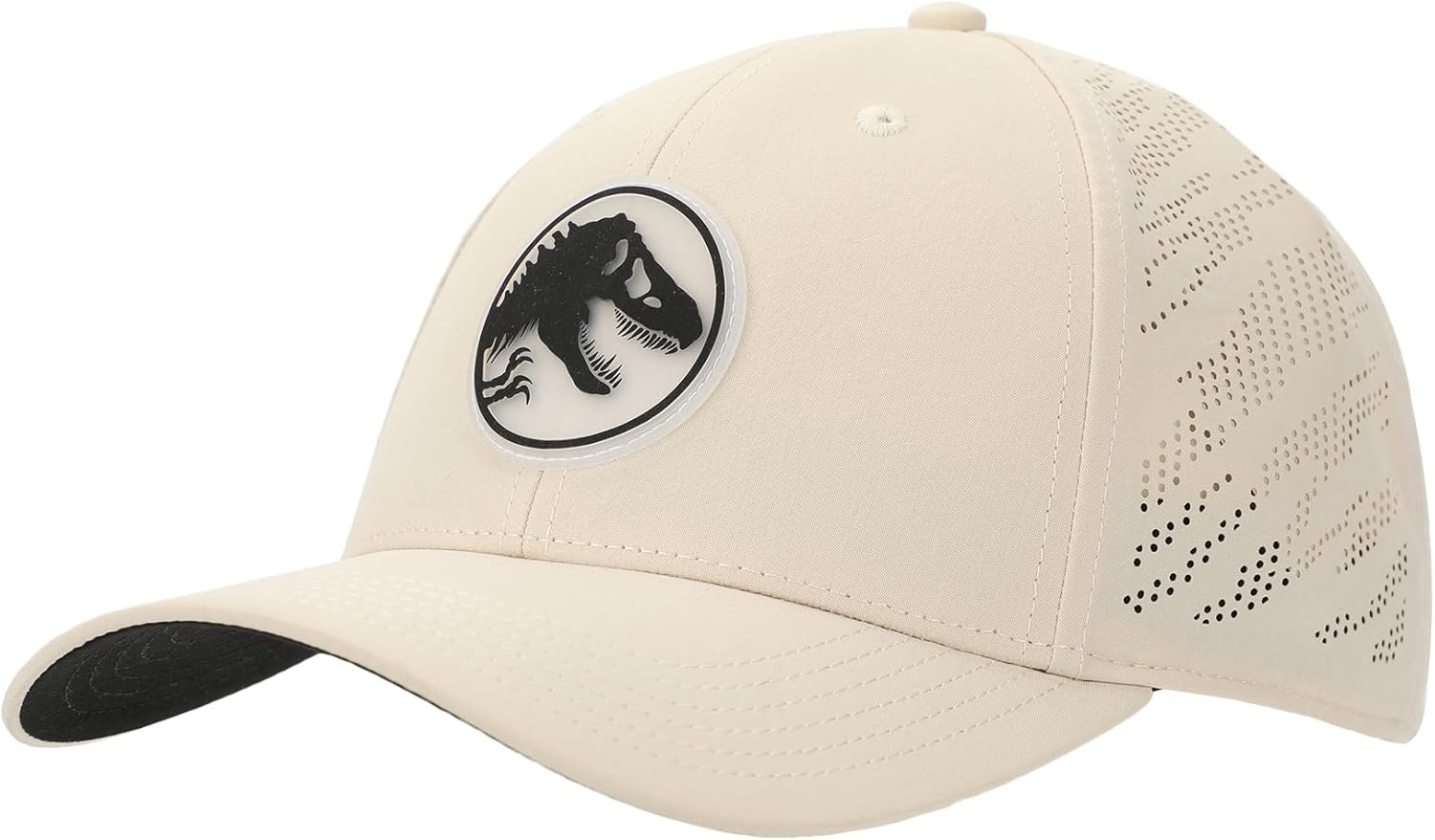 Bioworld Jurassic Park T-Rex Silhouette Adult Tan Traditional Adjustable Hat - Image 2
