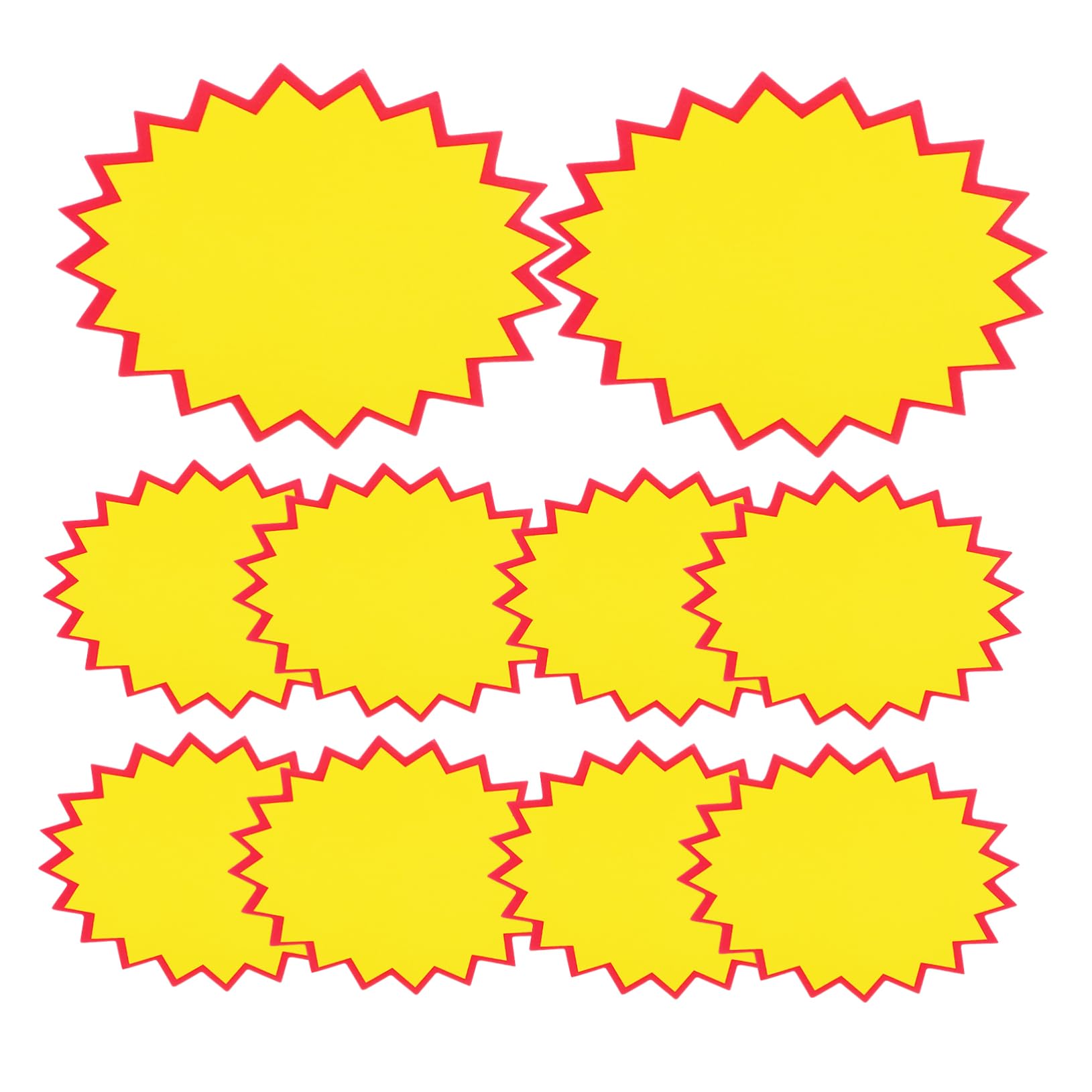 Signs Promotion Retail Sale Signs Burst Signs Sales Label Tags for Retail Store Party Favors 100Pcs