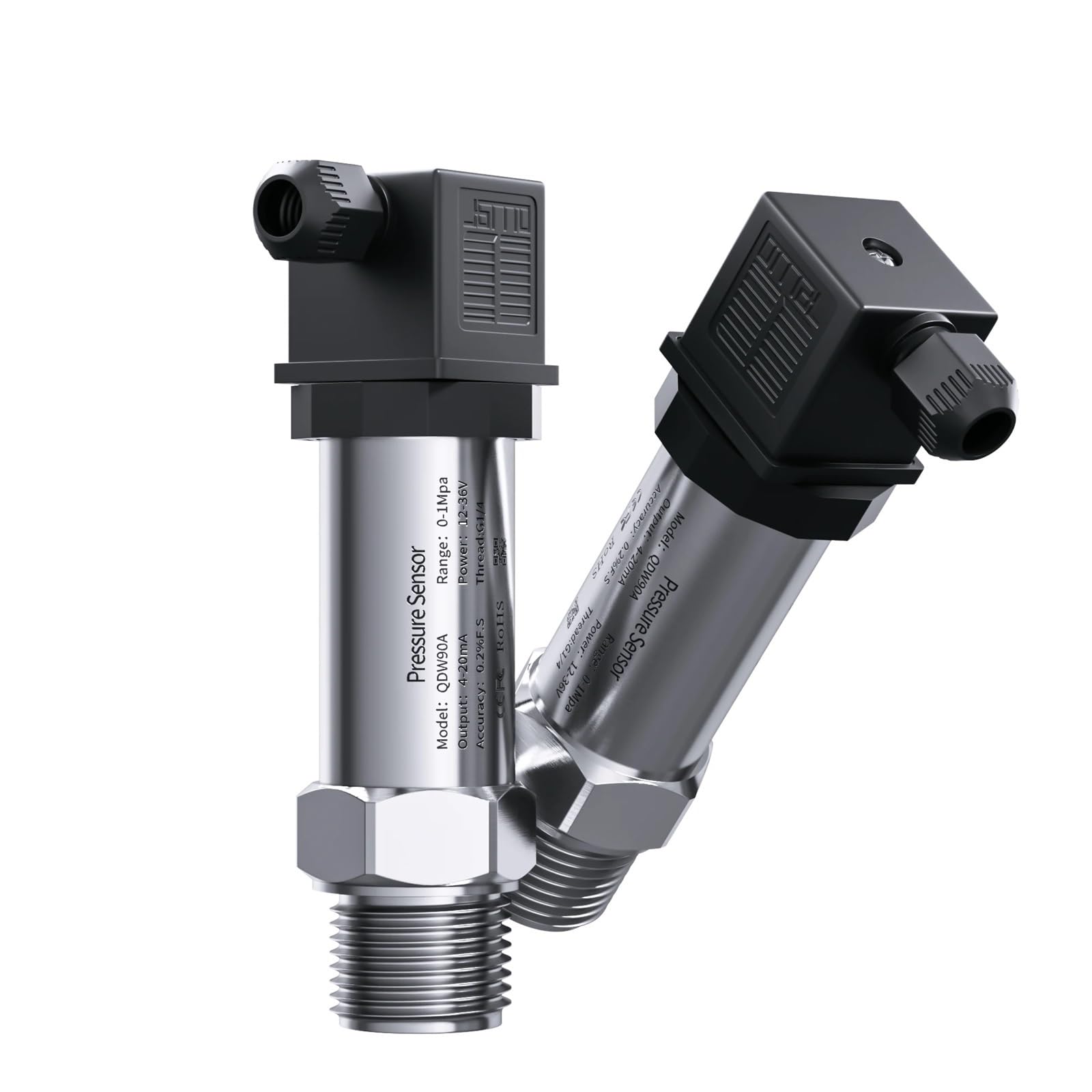 Transmisor de presión pequeño 0-1bar 0-5bar 0-10bar Sensor aire agua 0-5V RS485 M20-1.5 G1-4 transductor rosca 1 Uds(M20-1.5 thread,0-0.2bar)