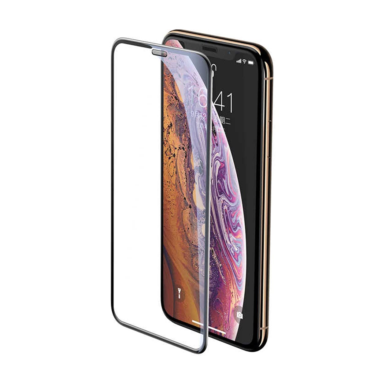 Zore Apple ile uyumlu iPhone 11 Pro Max Anti-Dust Temperli Ekran Koruyucu Siyah