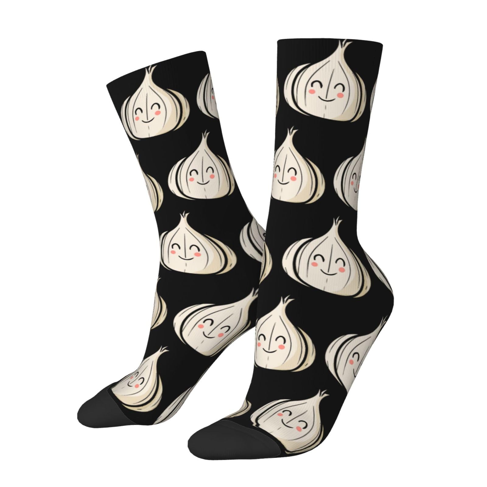 DISNIMOO Cute Interesting Garlic Socks Wedding High Socks For Men Women Crew Socks