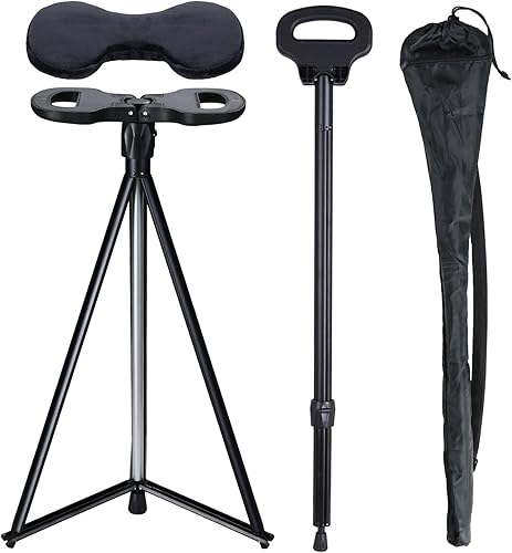 Miniatura 5 de DINVES Taburete de caña trípode ligero y resistente