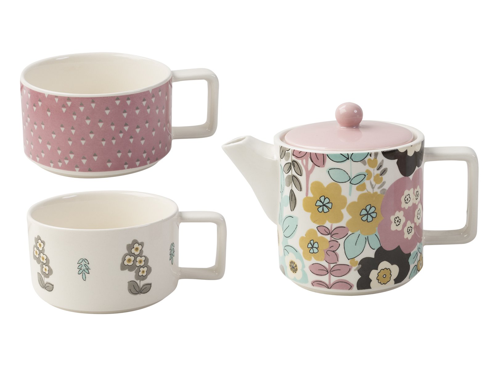Buy Katie Alice Pretty Retro Tea for Two Tea Set, Teapot 600 ml (20 fl