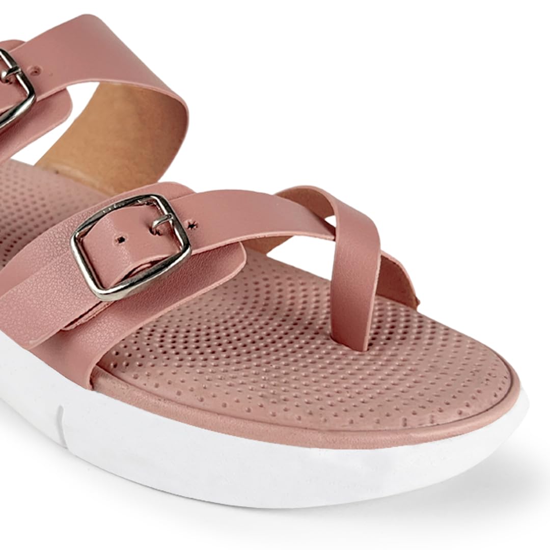 KazarMax Women Magnolia Peach Sandals -8 UK 4