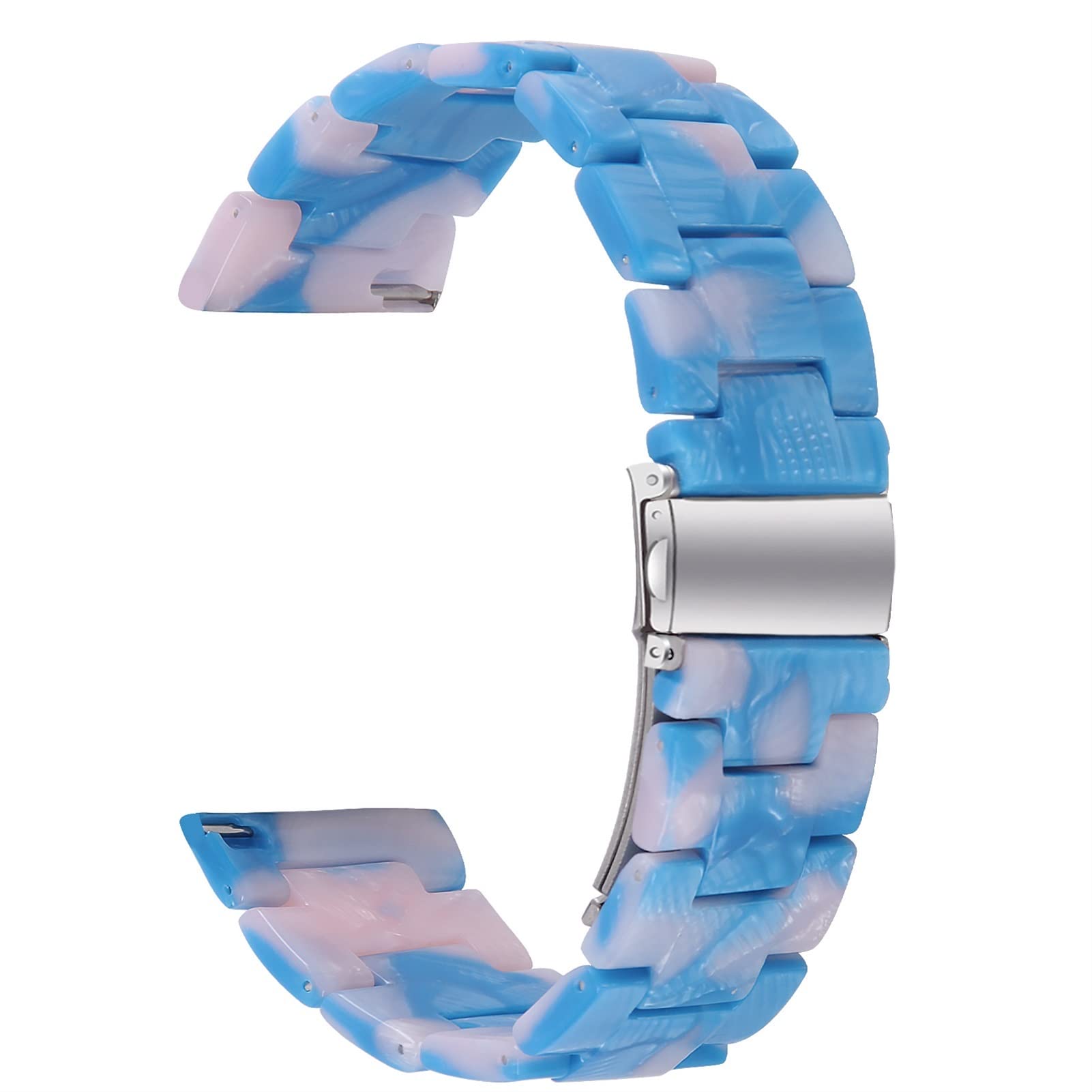 Bracelet montre résine 20mm Garmin Venu 2 SQ Forerunner 245 645 Vivoactive 3 ajustable BLF