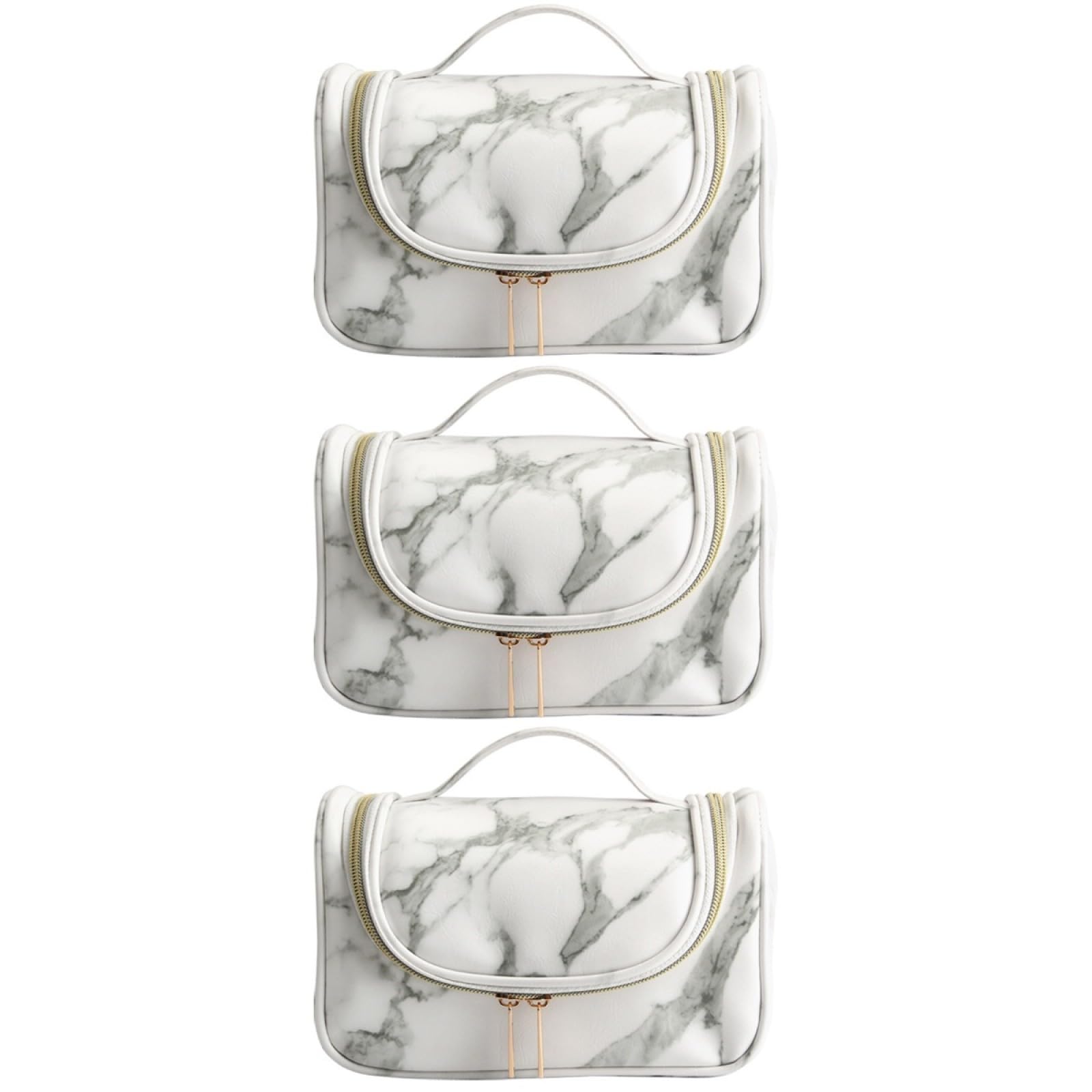 Healeved Borsa Per Cosmetici Da 3 Pezzi Porta Pennelli Da Trucco Compatto Per Donna Organizer Da Viaggio Con Cerniera