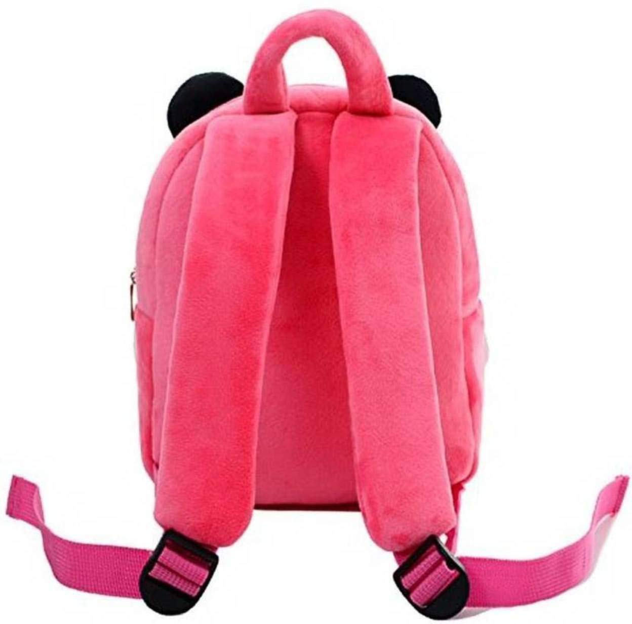 DZert Panda Kids School Bag Soft Plush Backpacks Cartoon Boys Girls Baby (2-5 Years) (Pink) - Image 3 thumbnail
