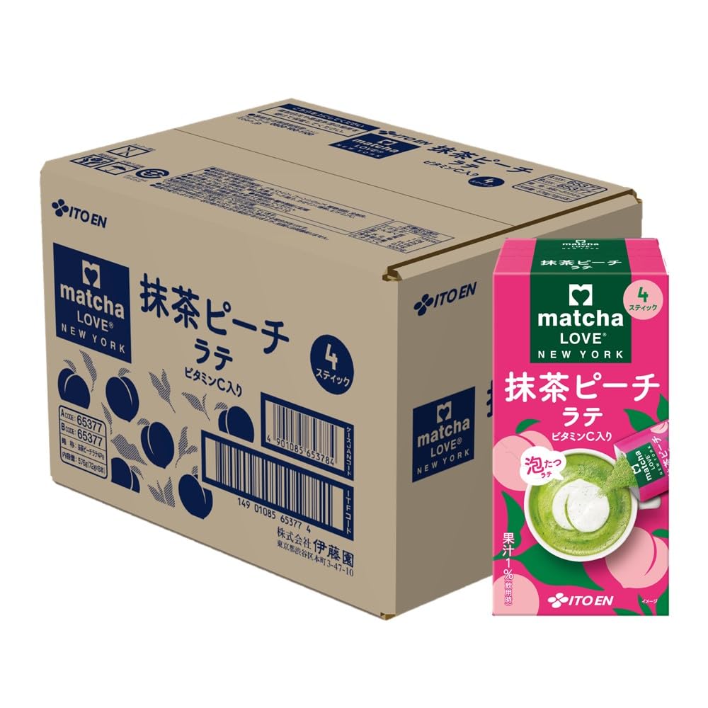 Amazon | 伊藤園 抹茶ピーチラテ スティック 18g×4本×8個 インスタント