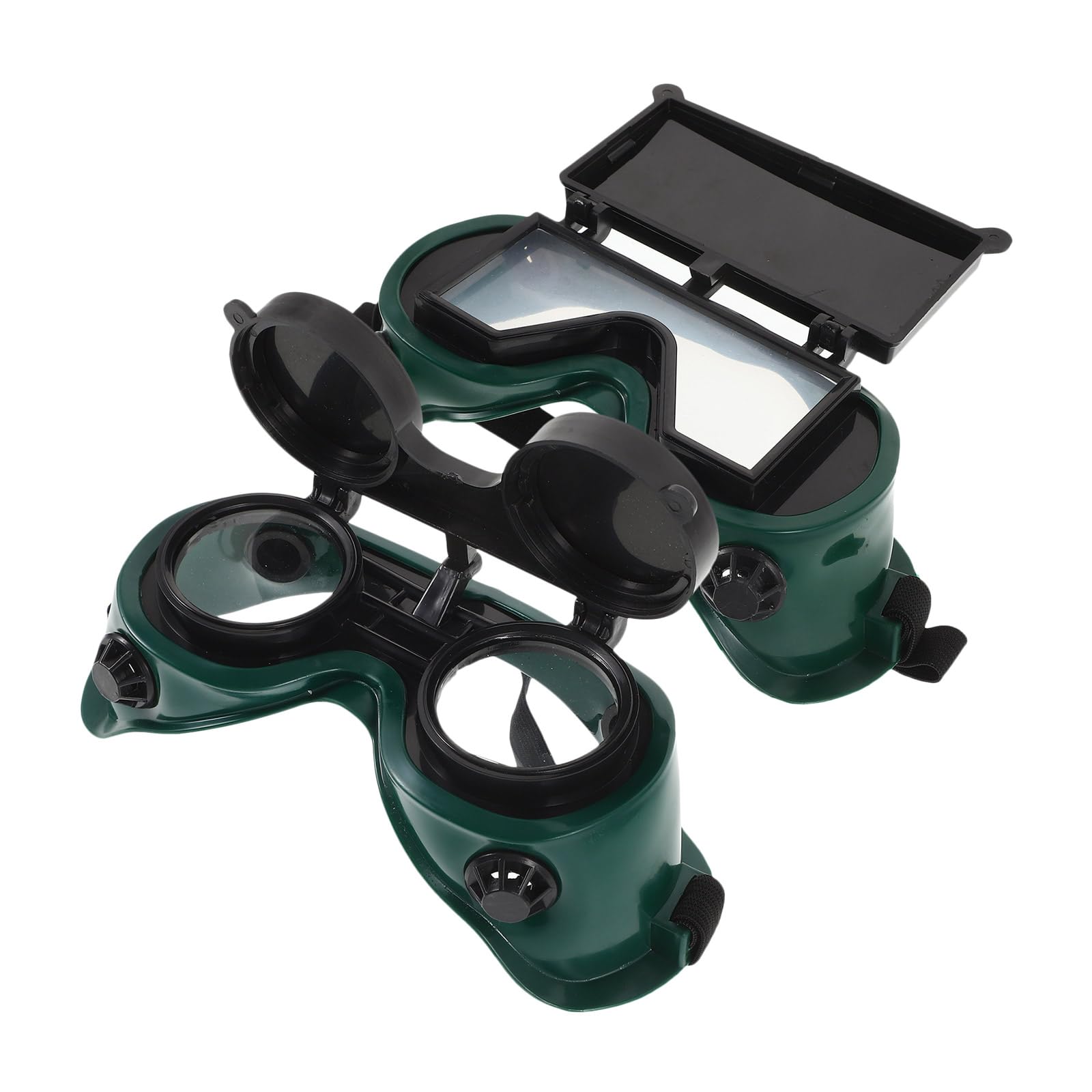 of 2 Protective Glasses for Soldering Pivoting Type Resilient Build Wide Field Ergonomic Fit Workplace Welding Eye Security