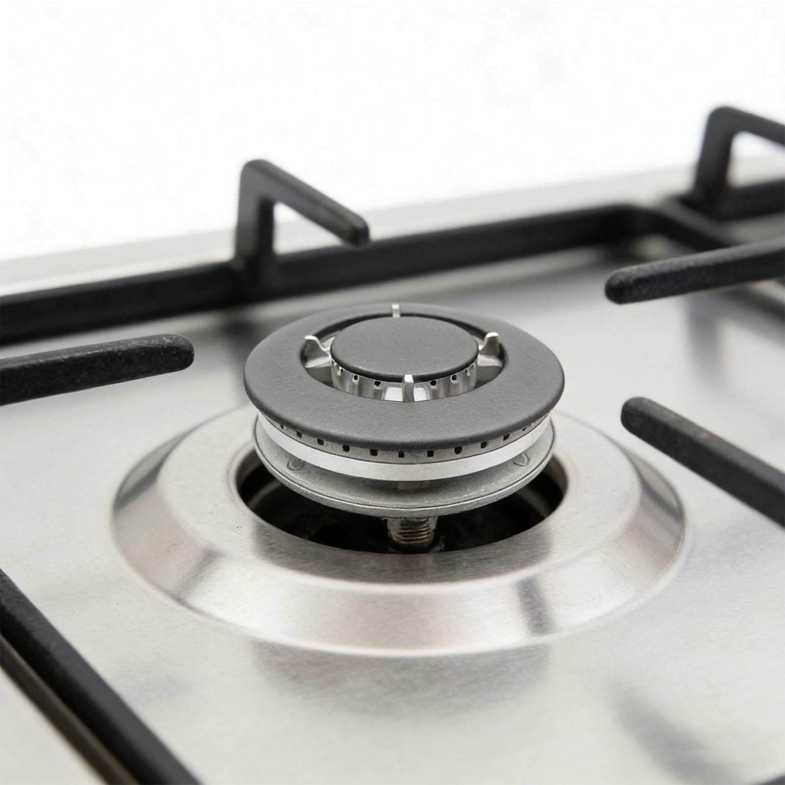 Set di bruciatori per piani cottura con divisore e base, struttura in metallo a combustione efficiente, design stabile per cucine domestiche e bruciatori