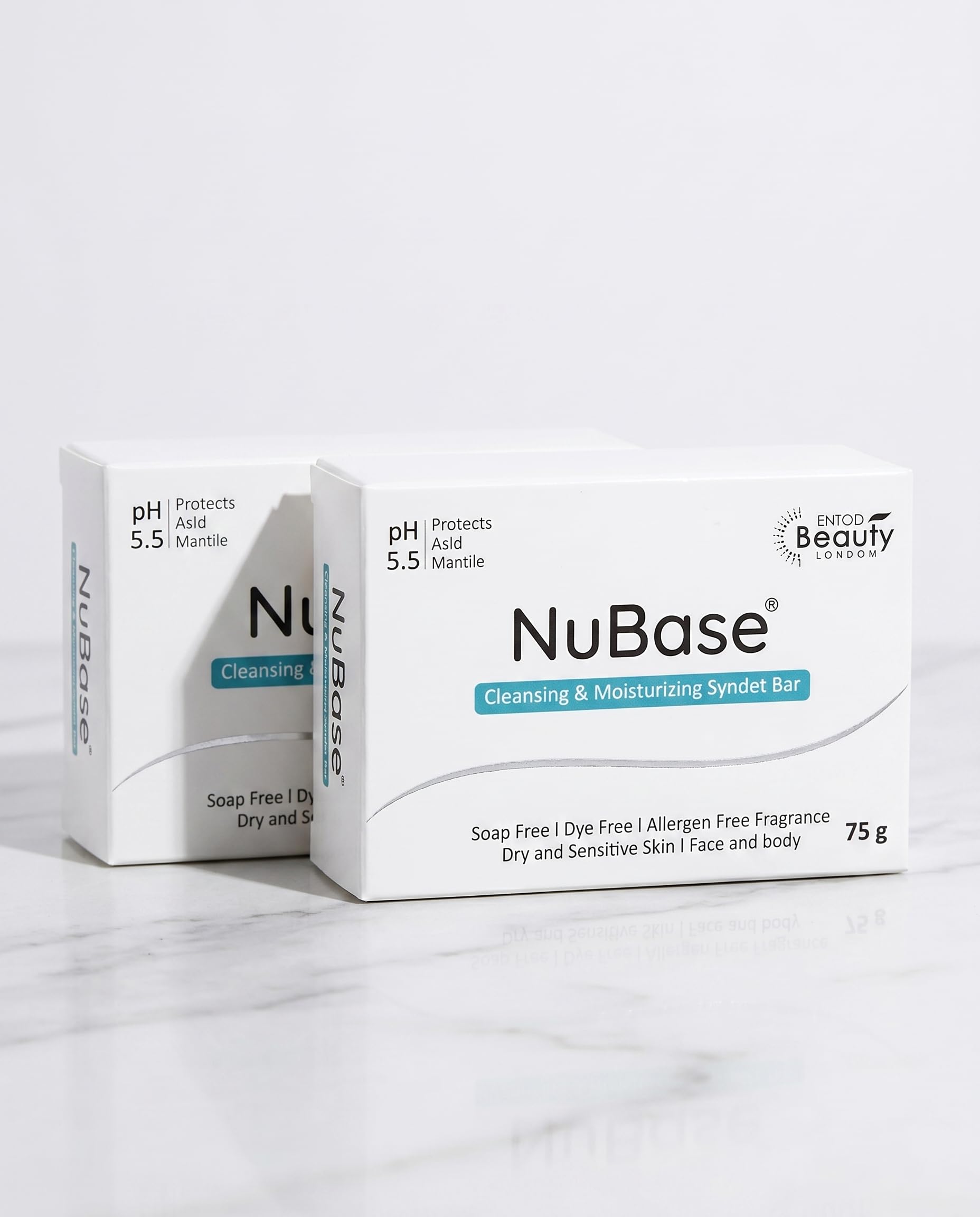 Nu-Base Cleansing & Moisturizing Syndet Bar 75g (Pack of 2) Soft & Hydrating Formula Gentle Face & Body Cleanser-image-12