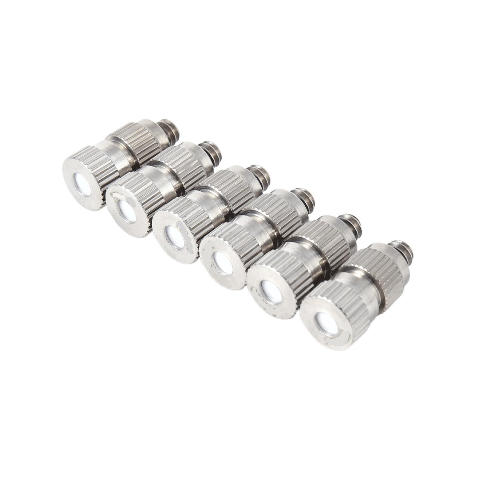 SOHNVWTGD 50Pcs High Pressure Misting Sprayer 3/16" Male Thread Industry Cooling Humidification Garden Greenhouse Nozzle(0.15mm)