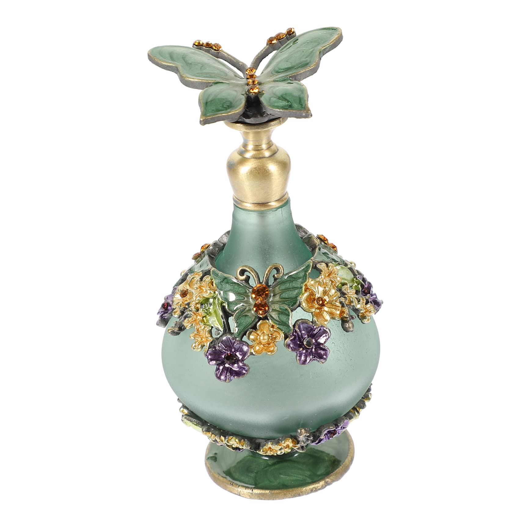 DECHOUS Bottiglia di Profumo Ricaricabile in Vetro da 23ml Chiusura Ermetica, Stile Vintage e Facile da Trasportare, per Viaggi e Uso Quotidiano