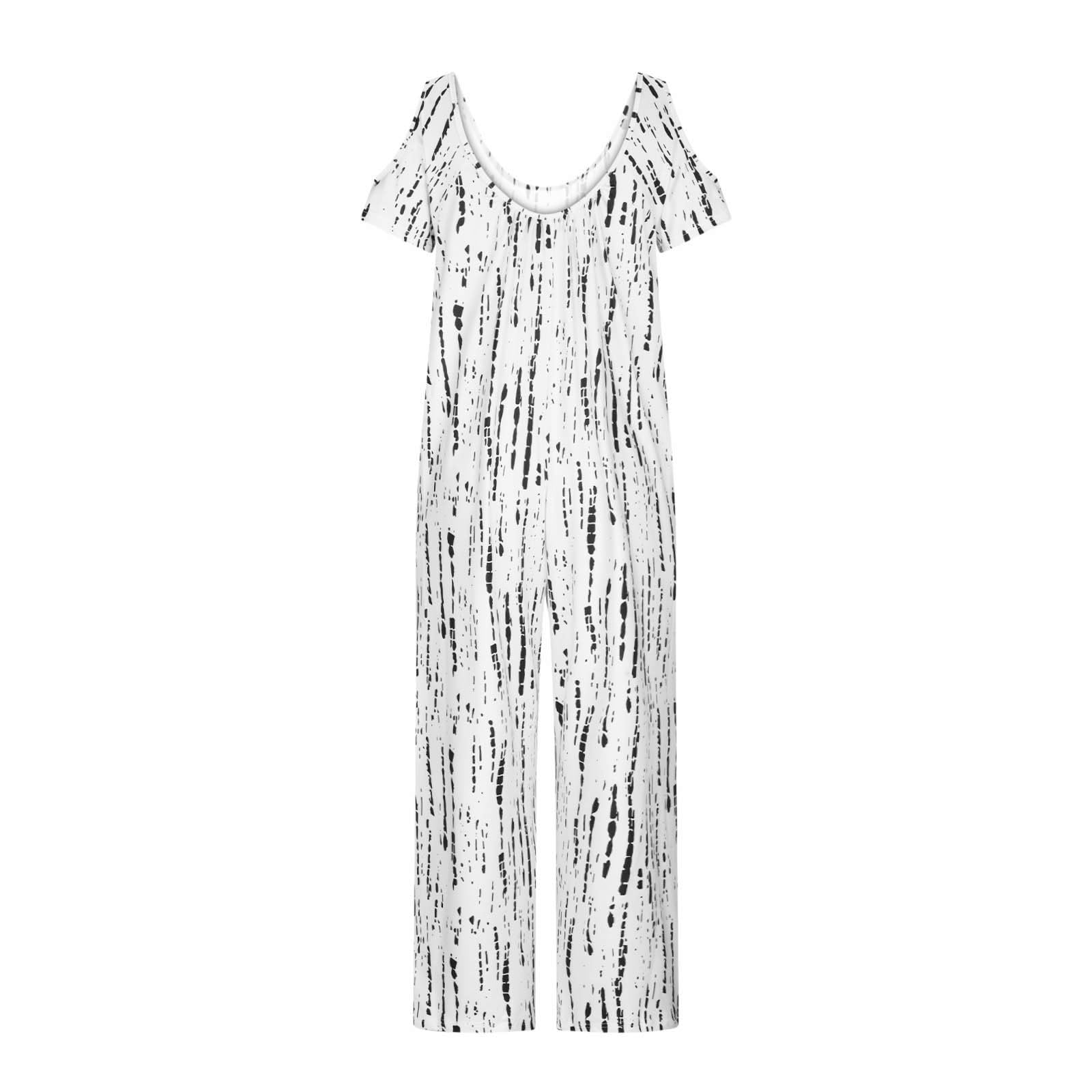 Salopette Femme Ete Fluide Combinaison Jumpsuit Mode Grande Taille Overalls Rompers avec Poches Décontractée Debardeur Playsuit Boheme Baggy Jumpsuit Combishort De Plage Pas Cher Pantalon Large Chic
